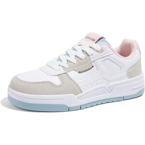 Women's Multicolor Lace Up Fashion Casual Sneakers Low Top Walking Shoes